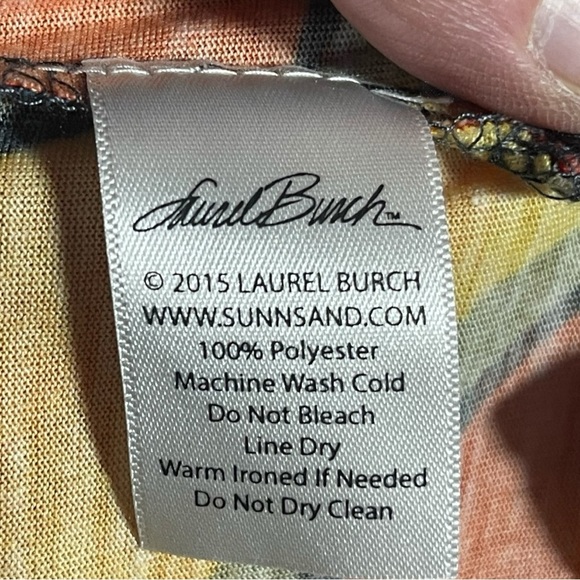 Laurel Burch Laurel's Garden Vibrant Abstract Women's T-Shirt Size XXL - Picture 10 of 11